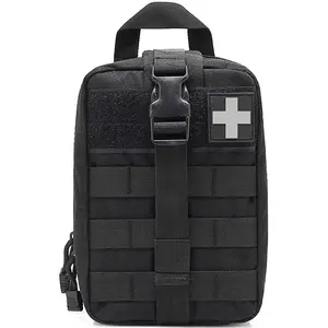 Mochila 응급 처치 파우치 빈 작은 전술 Molle EMT 파우치 컴팩트 의료 IFAK 찢어 불임 가방 파우치