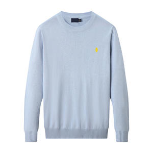 Pull en coton vintage pour homme RL, logo brodé, haute résistance à la décoloration, respirant, manches longues - Product Image 2