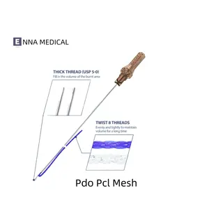 恩纳双针pdo澳大利亚韩国cog狐狸眼19g 100毫米pdo pcl螺纹30g提升aptos pdo面部提升螺纹