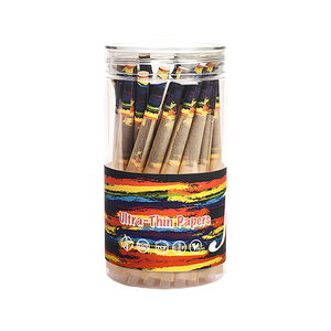 En gros Pré Personnaliser Rouleau De Papier Emballage Pré Logo Privé Roulé Cône Blanc Brun dans Pot Bouteille avec Étiquette Imprimée 40 Pcs - Product Image 2