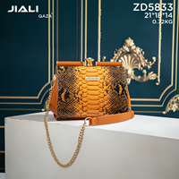QAZA Sacs à Bandoulière de Luxe de Haute Qualité pour Femmes avec Strass, Nouvelle Mode 2024, Sacs à Main d'Épaule à Motif Crocodile de Designer
