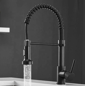 <span class=keywords><strong>Rubinetto</strong></span> per lavello commerciale da cucina estraibile a molla nero opaco <span class=keywords><strong>con</strong></span> spruzzatore - Product Image 1