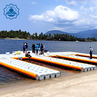 Ponton flottant modulaire en HDPE de petite taille avec une flottabilité élevée et une durée de vie de 15 ans