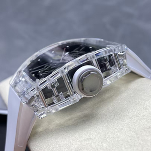 Couture Fashion Style Crystalline Sapphire <b>Case</b> Skeleton Hollow Dial Automatic Self-Winding Mens Luxury <b>Watch</b> Waterproof Sport - Product Image 4