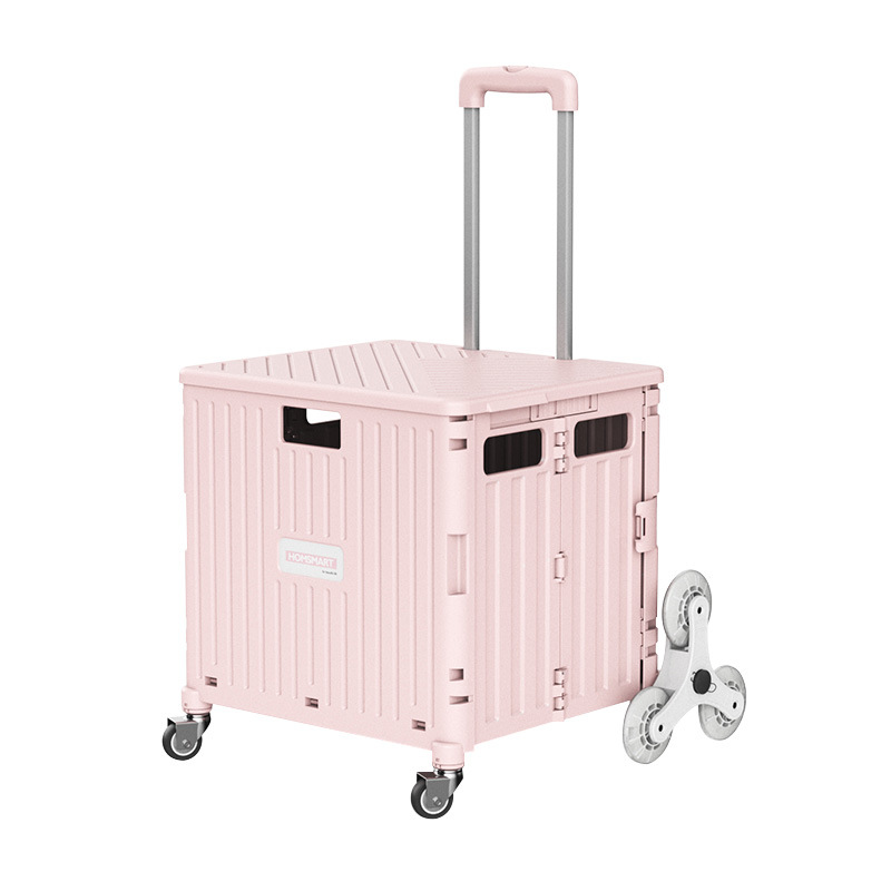 Столбик спущенных петель на колесо складки в корзину для покупок