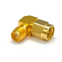 Adaptateur coaxial RF haute fréquence SMA-JWK, connecteur à angle droit en cuivre pour ondes millimétriques 50 Ohm, 10 MHz-18 GHz, VSWR 1.25:1