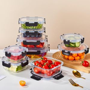 Contenants de préparation des repas en verre sans BPA, hermétiques, avec couvercles - Product Image 4