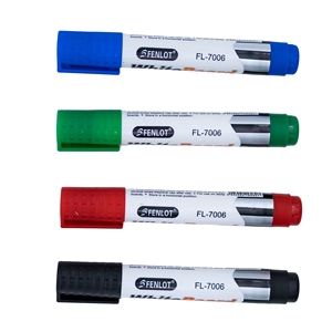 Rotulador borrable seco para escuela/oficina con logotipo personalizado más vendido, rotulador de pizarra blanca, 3 colores, plástico Material borrable, tinta negra y roja - Product Image 4