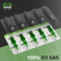 YABA 20 pièces Membrane System Pro Green Cartouches d'aiguilles de tatouage jetables à haute résilience