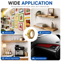 Ruban adhésif double face Tesa 4970 blanc 225μm en film PVC avec adhésif acrylique, excellente adhérence initiale, pour la fixation de panneaux, d'affichages et de garnitures.