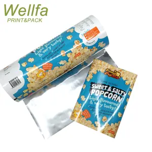 Custom Printed Pet Aluminum Foil Food Packaging Sachet Roll Taro Popcorn Packaging Laminated Material Plastic Film