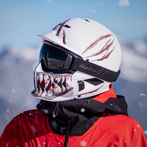 Casque de ski, casque intégral, équipement de ski professionnel pour hommes et femmes, équipement de snowboard, équipement de protection incluant des lunettes - Product Image 2