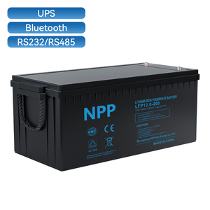 Batterie au lithium-ion rechargeable 12V 100/200/300Ah pour cycle profond solaire, avec BMS intégré, certifiée CE/RoHS/UN38.3 – Vente en gros - Product Image 1