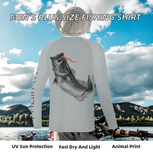 Camiseta de Pesca para Niños, Tallas Grandes, Ligera, de Secado Rápido, Impermeable, con Estampado Animal Digital, Transpirable, Protección Solar UPF 50+ - Product Image 2