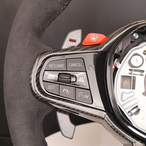 Volant de voiture en Alcantara de style CS cousu à la main en gros pour <span class=keywords><strong>BMW</strong></span> F30 <span class=keywords><strong>F90</strong></span> M4 F83 <span class=keywords><strong>335i</strong></span> X1 F48 F25 F82 - Product Image 4