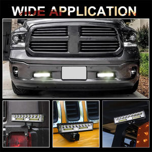 Barre <span class=keywords><strong>LED</strong></span> compacte de 6 pouces, 66W, lumière blanche, faisceau combiné, montage latéral, éclairage périmétrique tout-terrain, accessoires de voiture 4x4 - Product Image 3