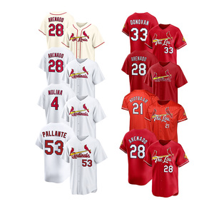 Venta al por mayor de camisetas de béisbol 2026 nuevas y económicas, con costuras de alta calidad, del equipo estadounidense St. Louis, personalizadas para todos los jugadores: 4 Molina, 28 Arenado - Product Image 4