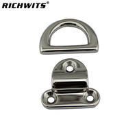 Matériel marin Yacht Accessoires En Acier Inoxydable 316 Pièces De Bateau Haute Poli Pliant Pad Oeil D Anneau D'arrimage