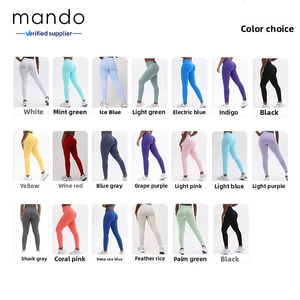 Nouvelles couleurs en tissu mat XS-XL, pantalon de yoga à taille 3 sections, convient aux formes corporelles différentes de 40 à 70 kg, coupe amincissante, leggings pour femmes - Product Image 3