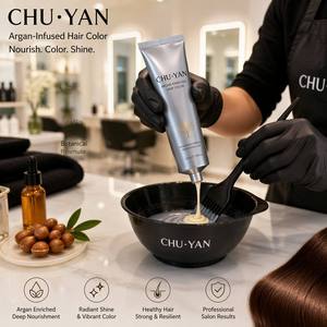 Coloration capillaire à l'huile d'argan en gros de Chuyan avec des extraits naturels - Formule douce pour le cuir chevelu - Coloration capillaire professionnelle certifiée GMPC - Product Image 3