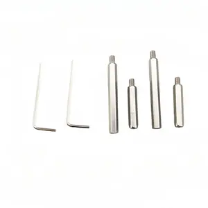 Juego de 2 Herramientas de Reparación de Cerraduras Mecánicas con Bloqueo de Hoja en Forma de Hoja Plateada y Negra para <span class=keywords><strong>Cerrajeros</strong></span> - Product Image 4