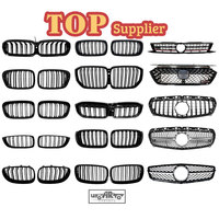 HS E60 calandre de voiture noir brillant ABS plastique pare-chocs avant calandre pour BMW série 5 E60 2004-2010
