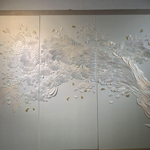 Moderne 3d Lederen Carving Gloeiende Achtergrond Wandpaneel Hoge Kwaliteit Huisdecoratie Waterdicht Vuurvast En Vochtbestendig - Product Image 1