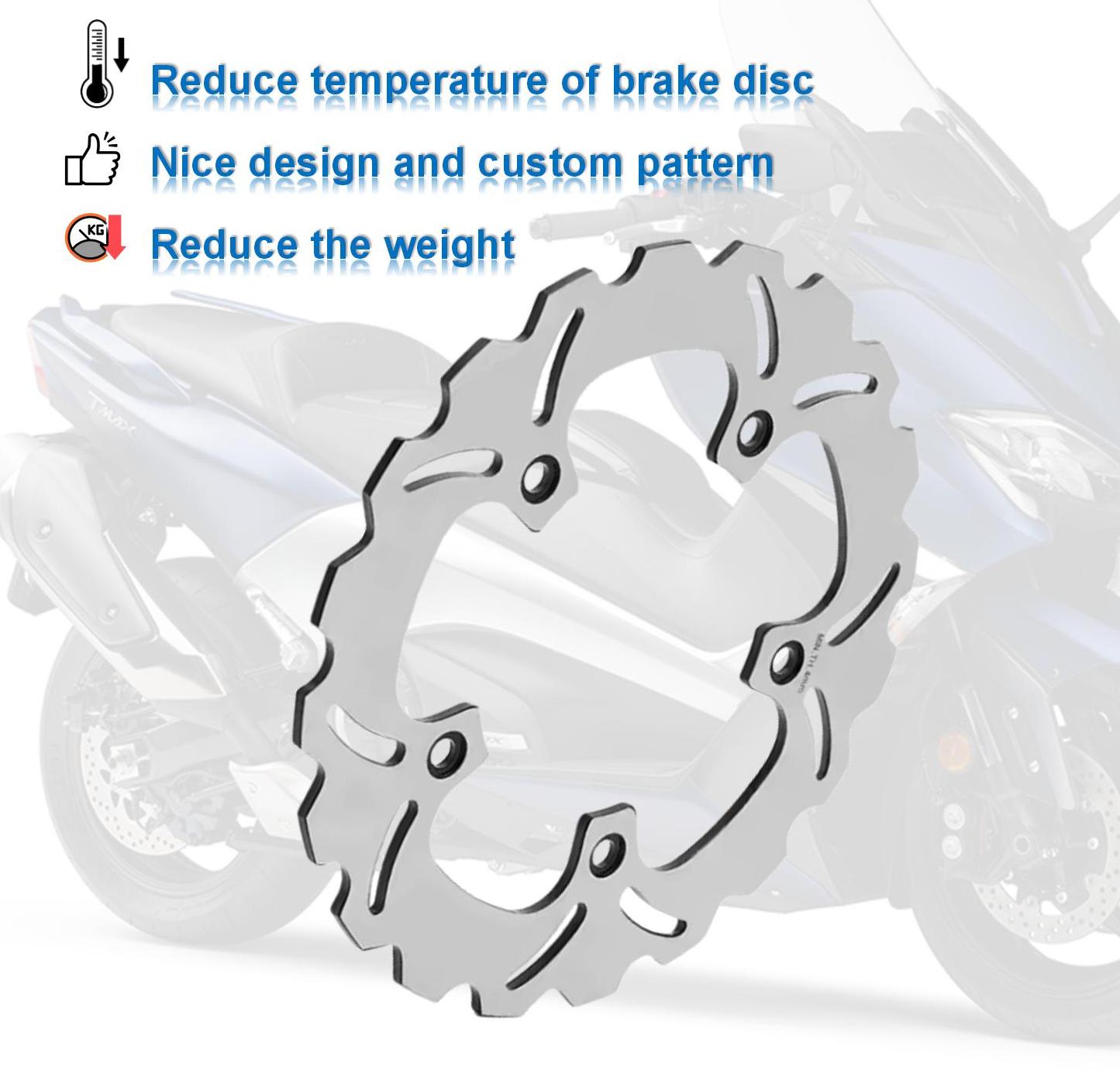 282mm Rear Stainless Motorcycle Disc Brake Rotor for Yamaha Tmax