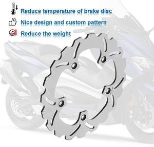 Rotor de <span class=keywords><strong>frein</strong></span> à disque arrière en acier inoxydable T Max 282mm pour Yamaha Tmax 530 <span class=keywords><strong>ABS</strong></span> 2012-2020 Tmax 560 <span class=keywords><strong>ABS</strong></span> 2020 <span class=keywords><strong>Frein</strong></span> à disque - Product Image 3
