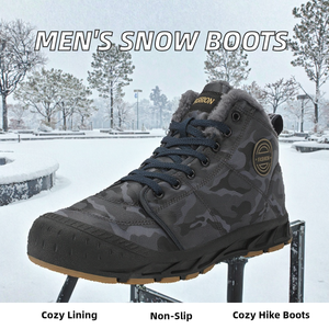 Unisex Anti-Slip Light Weight Outdoor shoes Work Sneakers Custom Logo Spring Autumn Winter Snow Ankle Warm Hiking <b>Boots</b> Genuine - Product Image 2