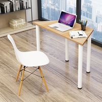 Table de formation modulaire trapézoïdale en bois moderne, table de réunion collaborative pour bureau, salle, école, classe