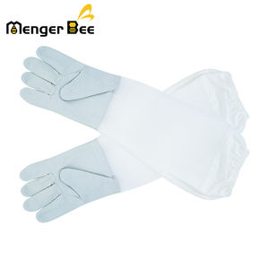 Guantes duraderos de piel de cabra para apicultura Protección de brazo completo con flexibilidad de agarre adicional Nueva condición para granjas de abejas - Product Image 6