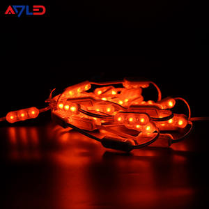 Module LED 3 LED 12V 4012 Rouge 0.72W Étanche SMD 2835 avec lentille pour enseigne - Product Image 5