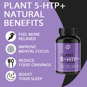 Suplemento OEM/ODM Plant 5 HTP+ con Vitamina B6 y L-Teanina para Apoyar la Memoria, el Enfoque Mental, la Salud Cognitiva y la Energía - Product Image 3