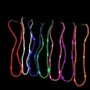 Collar de cuentas LED de Mardi Gras, collares que brillan en la oscuridad intermitentes de tamaño personalizado para fiestas y eventos de Carnaval de Navidad - Product Image 1