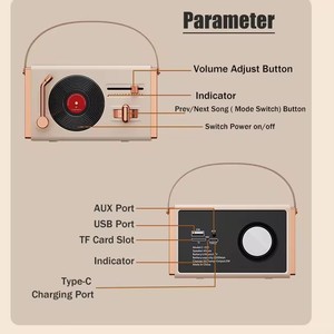 Haut-parleur rétro tendance 2025, boîte à <span class=keywords><strong>son</strong></span> sans fil <span class=keywords><strong>de</strong></span> haute qualité, mini haut-parleur portable vintage <span class=keywords><strong>avec</strong></span> <span class=keywords><strong>radio</strong></span> <span class=keywords><strong>FM</strong></span> - Product Image 3