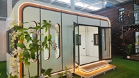 Cabane Apple, Maisonnette Apple, Conteneur d'hôtel de 40 pieds, Maison en panneaux sandwich, Design moderne, Caractéristique respirante, Installation facile, Extérieur