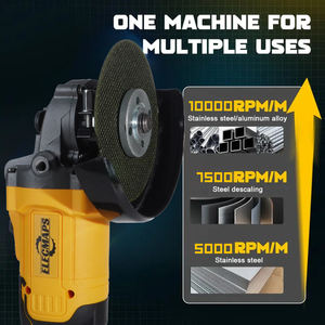 Meuleuse <span class=keywords><strong>d</strong></span>'angle sans fil 4-1/2\" et 5\" - Meuleuse compacte en acier allié robuste avec interrupteur à palette non verrouillable - Product Image 3