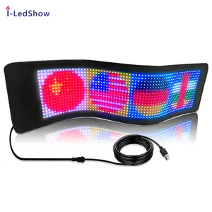 New Design Flexible LED Car Sign Movable Advertising Screen Scrolling Custom Text Soft LED Board Light in Dark LED Display Board