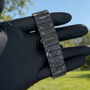 Relojes Automáticos de Alta Calidad con Moissanita Negra Vvs1 Color D para Hombre, <span class=keywords><strong>Reloj</strong></span> de Pulsera con Caja de Zafiro <span class=keywords><strong>Barato</strong></span> - Product Image 3