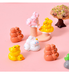 ของตกแต่งตั้งโต๊ะรูปสัตว์การ์ตูนซ้อนกันได้ <span class=keywords><strong>สนุก</strong></span>สนาน ตกแต่ง<span class=keywords><strong>สวน</strong></span>จิ๋ว DIY อุปกรณ์ตกแต่งเรซิ่น - Product Image 5