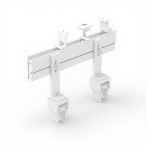 Système de montage solaire Klip-Lok en aluminium anodisé haute rigidité, non pénétrant, garantie 10 ans, résistance au vent 60, pour montage au sol en métal - Product Image 1