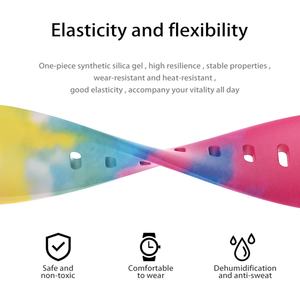 Bracelet de montre en silicone imprimé UV personnalisé OEM avec boucle papillon élastique, imprimé double face, pour Apple Watch 49 mm, 46 mm, 42 mm Ultra - Product Image 5