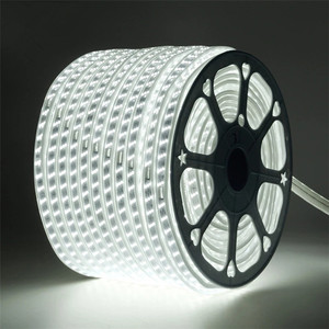 AC 110V 220V 3 Rangée Bande lumière <span class=keywords><strong>Led</strong></span> Bande 2835 180LED/M IP67 Étanche Avec Adaptateur UE Flexible <span class=keywords><strong>Led</strong></span> <span class=keywords><strong>Ruban</strong></span> <span class=keywords><strong>Ruban</strong></span> - Product Image 3