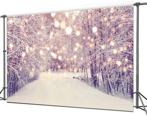 Christmas Forest Snow Gift Box Car Photography <span class=keywords><strong>sfondi</strong></span> fondali fotografici di capodanno Banner Photo Studio - Product Image 1