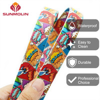 Sangle enduite de silicone en PVC souple imprimé écologique, unique et imperméable, pas facile à décolorer