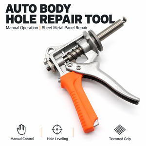 Outil manuel de réparation de trous de carrosserie, outil de nivellement de panneaux de tôle avec poignée orange pour carrosserie automobile - Product Image 1