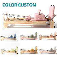 Lit de Pilates en bois d'érable, Reformer, Cadillac, Chaise, Correcteur de colonne vertébrale, Kit Reformer Pilates Premium en promotion