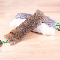 Jouet interactif en fourrure de lapin naturelle pour chats et chiens, vente en gros, fabricant OEM ODM de jouets pour animaux de compagnie sur mesure