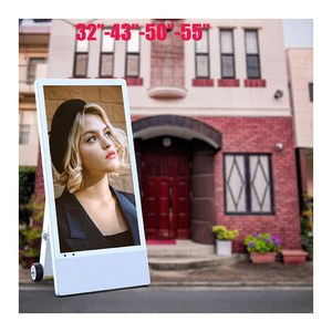 32 43 55 inch trong nhà di động màn hình cảm ứng hiển thị áp phích điện tử hiển thị Android di chuyển <span class=keywords><strong>LCD</strong></span> kỹ thuật số biển và hiển thị - Product Image 1